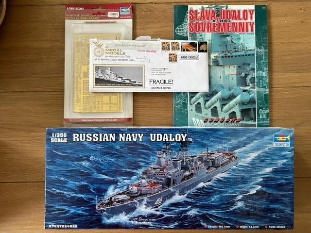 1:350 1/350 Trumpeter Russian Navy Udaloy + uitbreidingssets, Hobby en Vrije tijd, Modelbouw | Boten en Schepen, Ophalen of Verzenden
