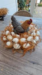 Krans, Pasen, eieren, veren, Ophalen of Verzenden, Zo goed als nieuw