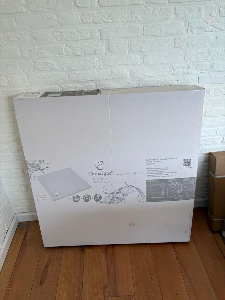 Nieuwe Camargue Douchebak St. Moritz 90x90x2.5 cm, Ophalen, Nieuw, Douche