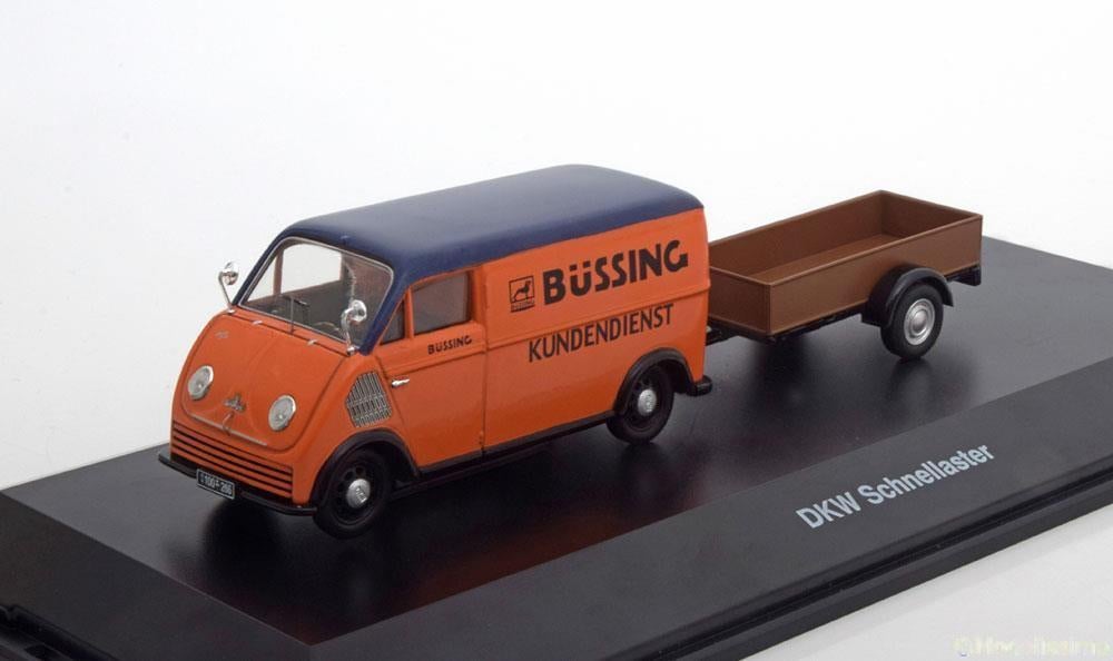 DKW Schnellaster Büssing Service met aanhanger Schuco 1:43, Ophalen of Verzenden, Nieuw, Auto, Schuco