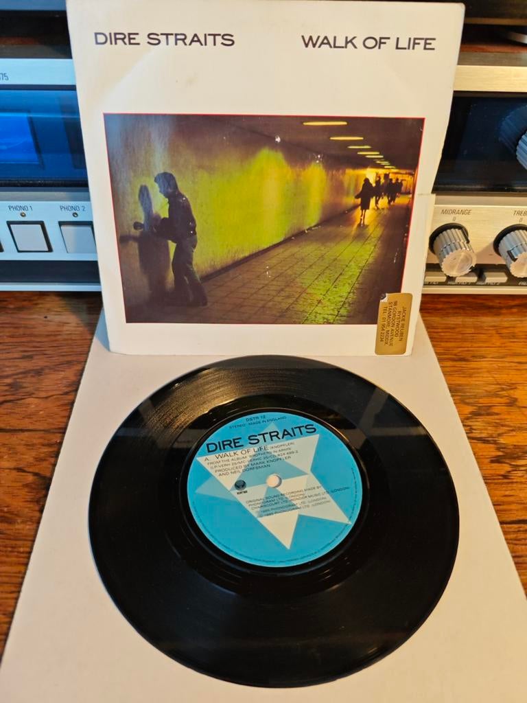 Dire Straits - Walk of Life (Single), Cd's en Dvd's, Vinyl Singles, Gebruikt, Fotohoes, 7 inch, Ophalen of Verzenden