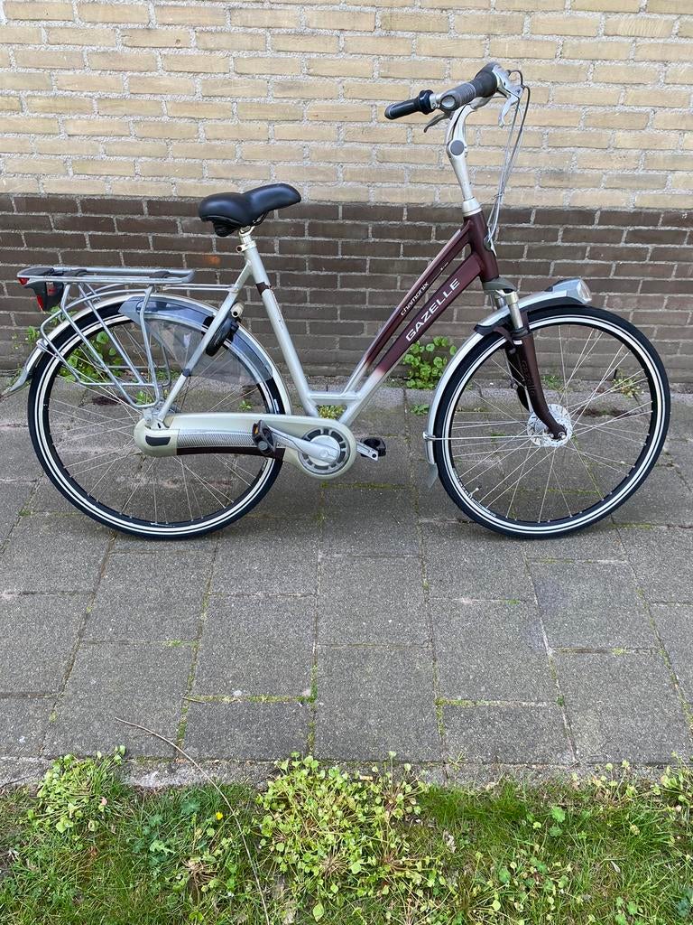 Gazelle chamonix Damesfiets, Fietsen en Brommers, Fietsen | Dames | Damesfietsen, Ophalen, Gebruikt, Versnellingen, 56 cm of meer