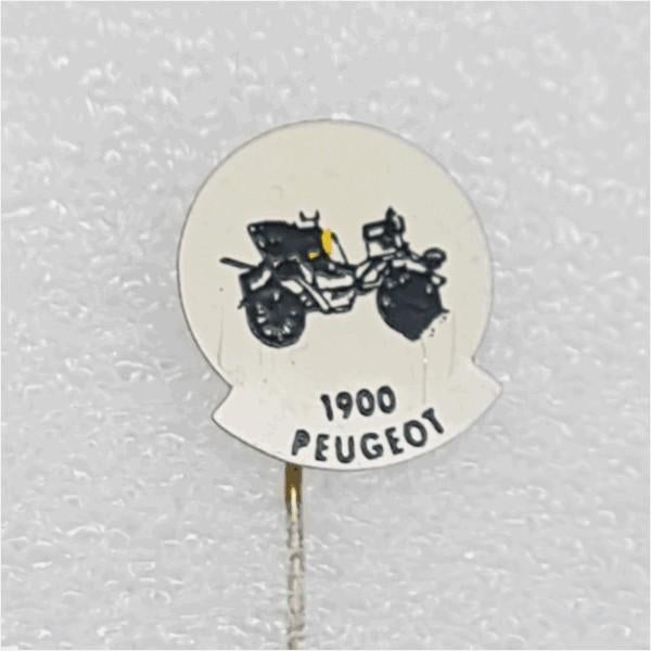 SP0391 Speldje 1900 Peugeot geel, Ophalen of Verzenden, Gebruikt, Overige onderwerpen
