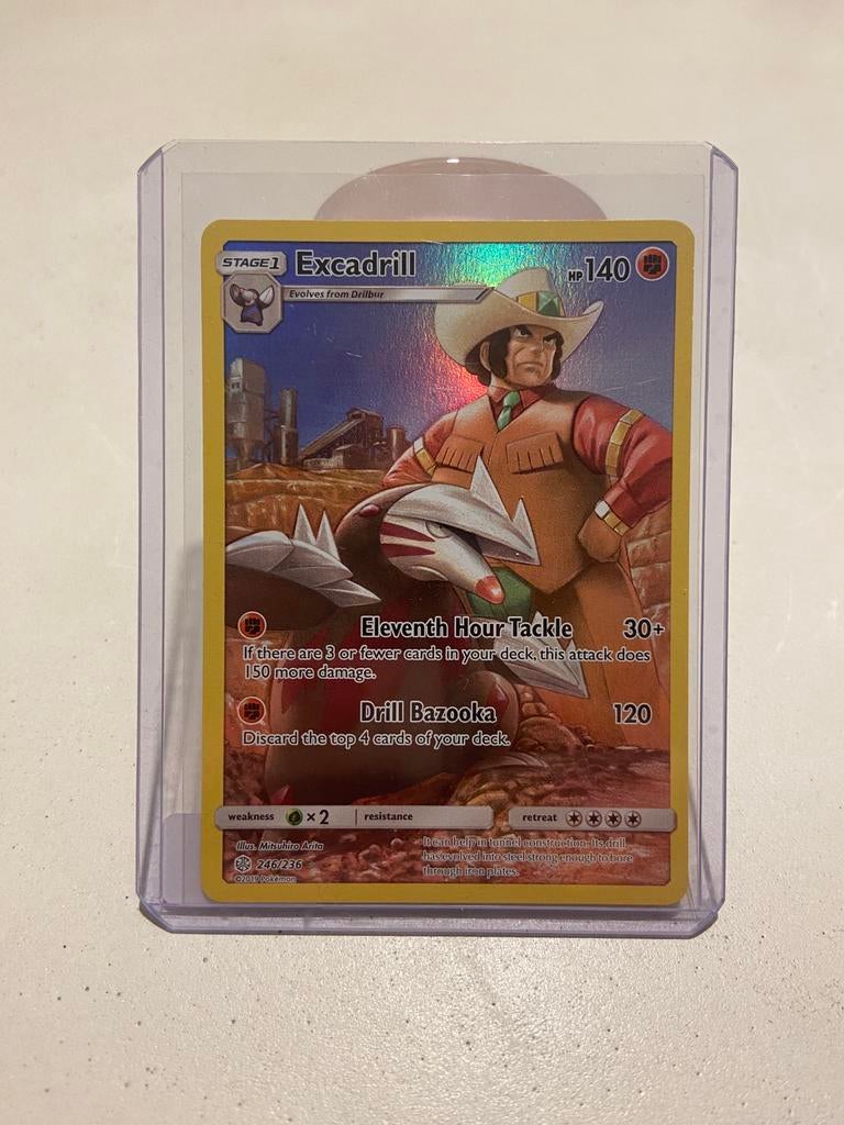 Excadrill (CEC246) Cosmic Eclipse - Pokemon, Ophalen of Verzenden, Nieuw, Losse kaart, Foil