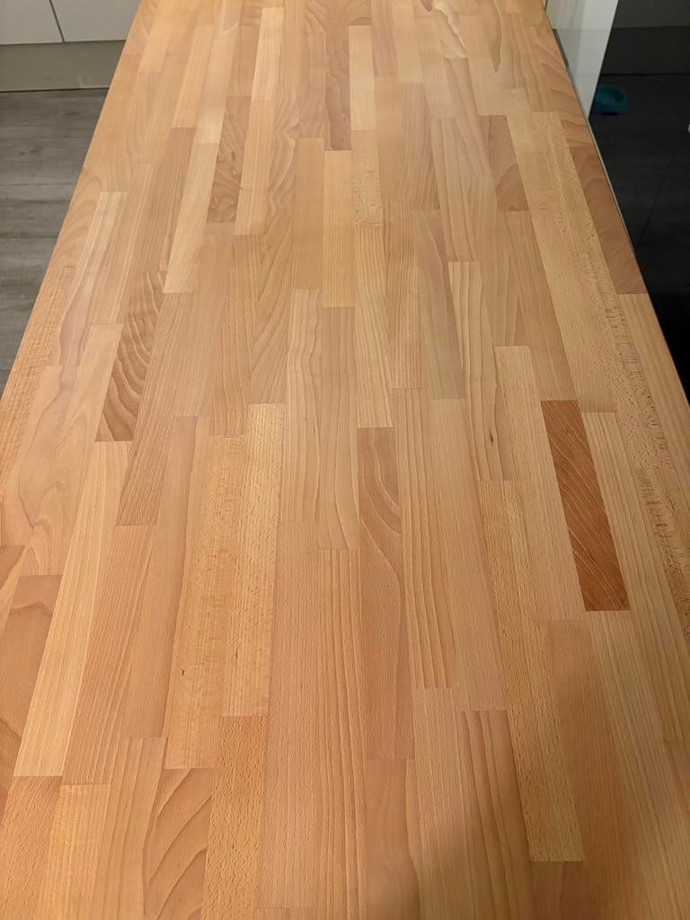 IKEA eettafel met metalen onderstel, Ophalen, Gebruikt, 100 tot 150 cm, 50 tot 100 cm