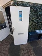 Gratis voordeur opdek met raampje, Ophalen, Kunststof, Gebruikt, 80 tot 100 cm