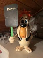 Droopy hond beeldje met menubordje, Ophalen of Verzenden, Gebruikt, Hond of Kat, Beeldje of Figuurtje