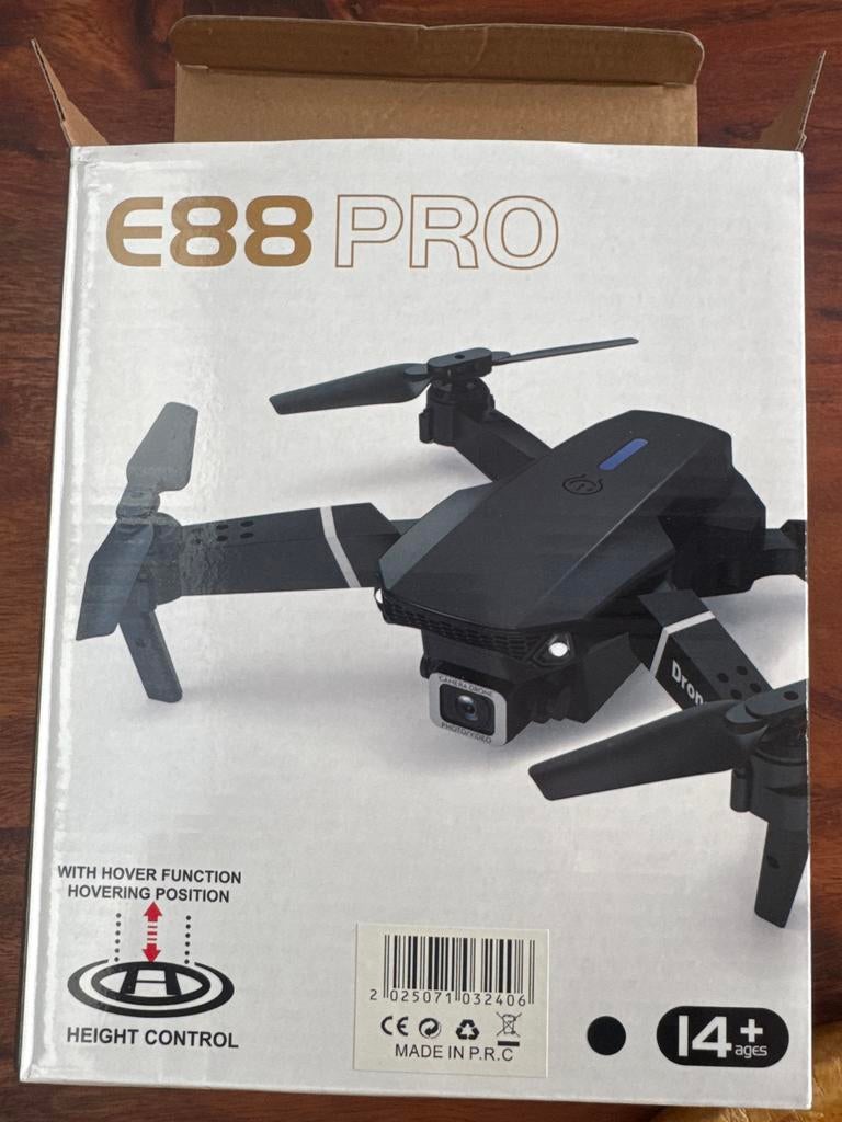 Drone E88 PRO drone, Basiskwaliteit, Overige merken, Minder dan 100 meter, Zo goed als nieuw