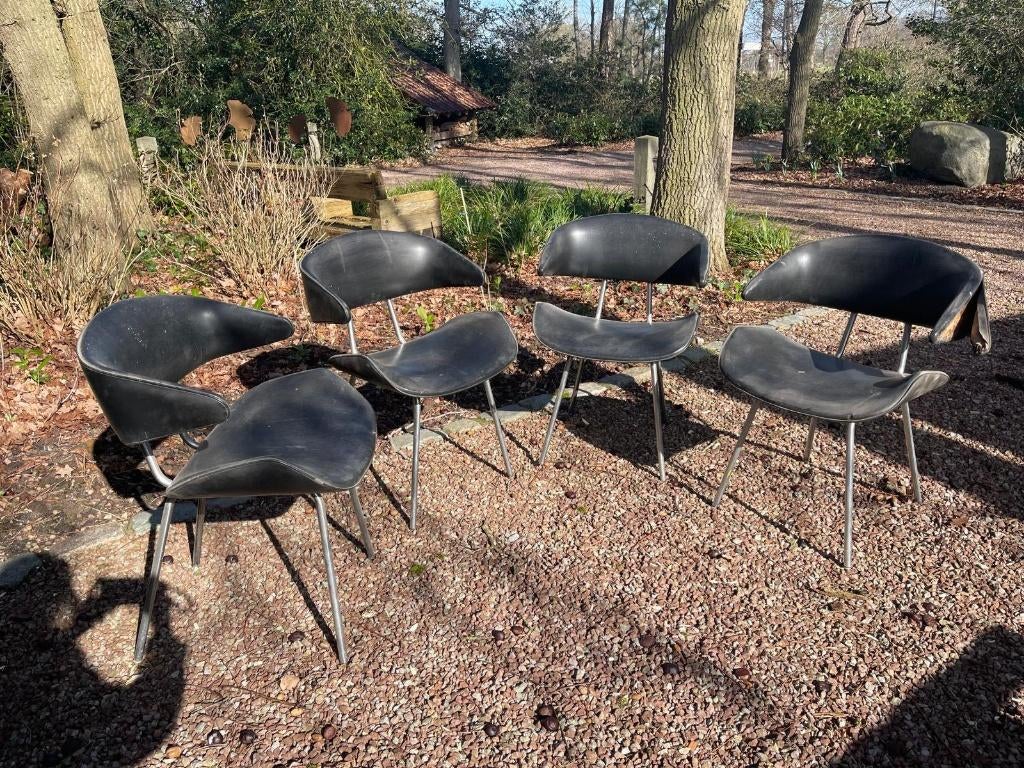 stoelen, Huis en Inrichting, Stoelen, Ophalen, Gebruikt, Zwart, Vintage
