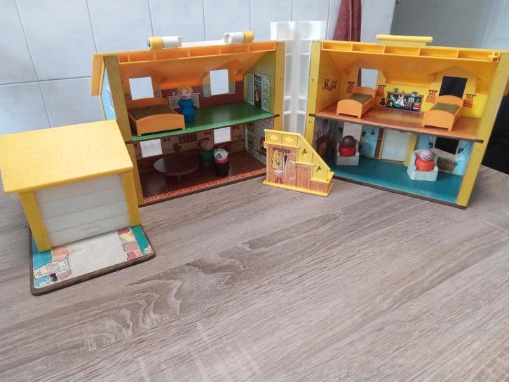Vintage Fisher Price play family house uit 1969, Kinderen en Baby's, Speelgoed | Fisher-Price, Gebruikt, Speelset, Ophalen