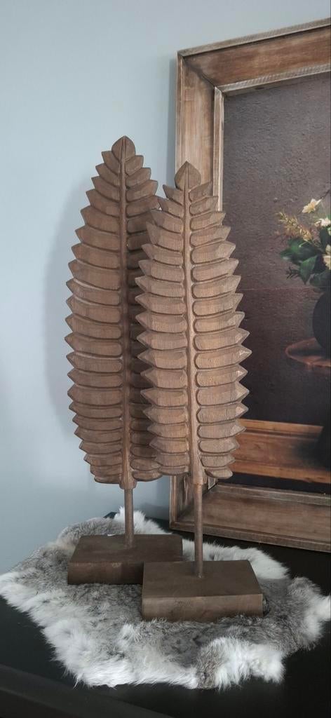 Houten veren, Huis en Inrichting, Woonaccessoires | Overige, Ophalen of Verzenden, Nieuw