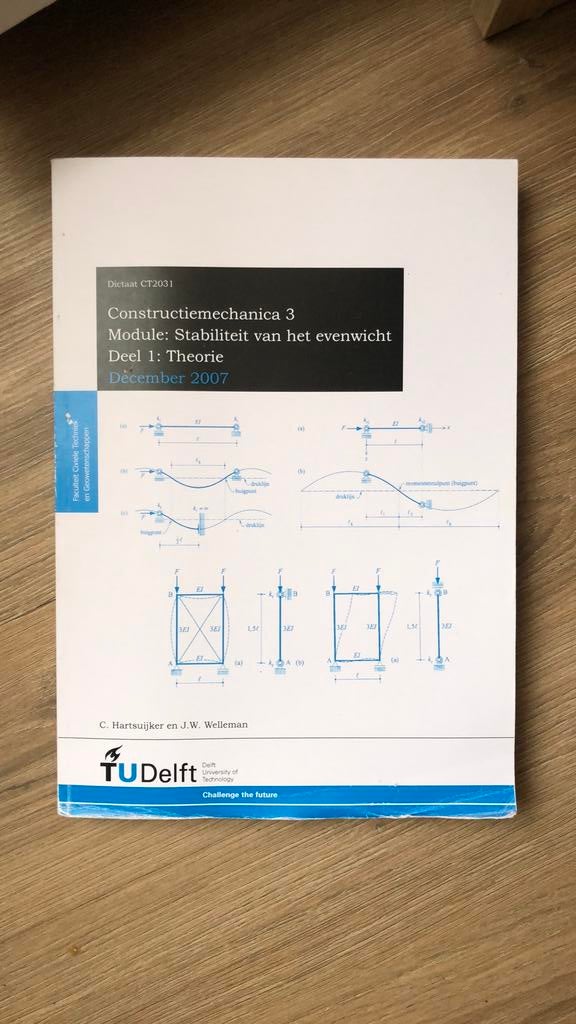 Constructiemechanica cm3 hartsuijker welleman, Ophalen of Verzenden, Beta, Zo goed als nieuw