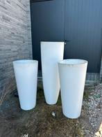 3 hoge kunstof bloempotten, hoogte 138 cm !, Tuin en Terras, Bloempotten, Ophalen, Kunststof, Gebruikt, 40 cm of meer