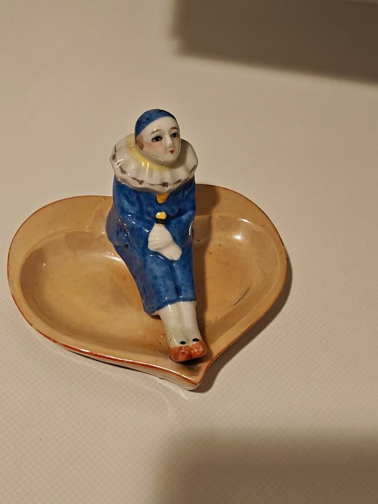 Vintage Pierrot sieradenbakje. Jaren '20/'30 J, Antiek en Kunst, Ophalen of Verzenden
