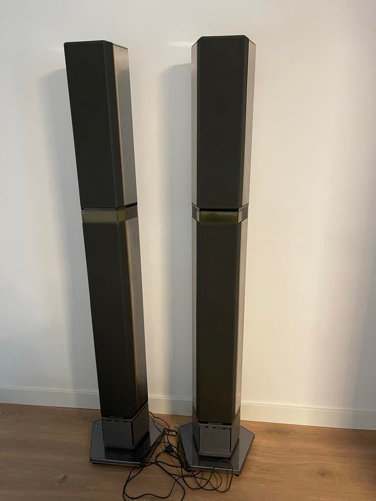 Bang & Olufsen Penta Boxen - Robuuste Design Luidsprekers, Audio, Tv en Foto, Ophalen, Gebruikt, Front, Rear of Stereo speakers
