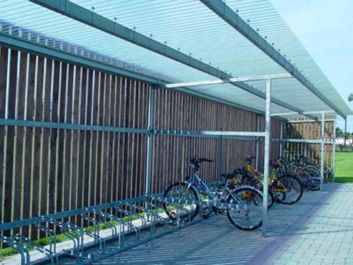 POLYESTER GOLFPLAAT 76/18 OP ROL van 30mtr WATERAFLOOP 125cm, Tuin en Terras, Bergingen en Tuinkasten, Nieuw, Fietsenberging, Kunststof