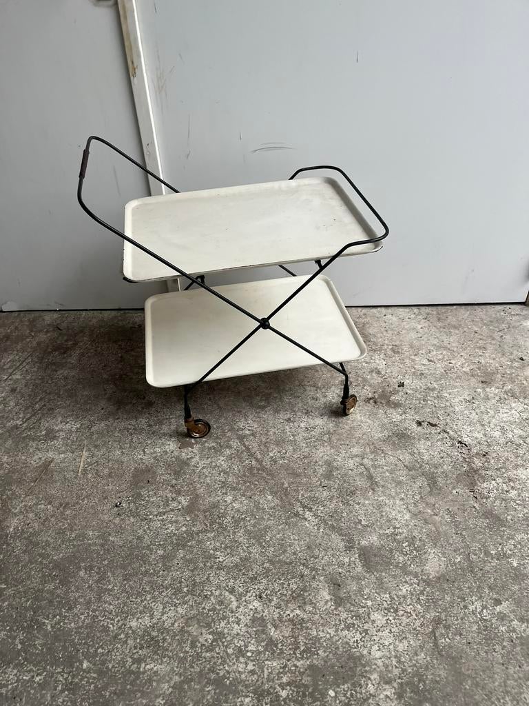 Trolley karretje vintage retro dienblad jaren 60 Paul Nagel, Ophalen of Verzenden, Huis en Inrichting