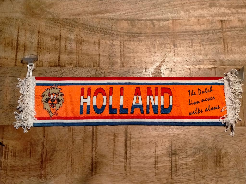 Holland Oranje voetbal vaantje land vintage met zuignap, Verzamelen, Sportartikelen en Voetbal, Ophalen of Verzenden, Gebruikt