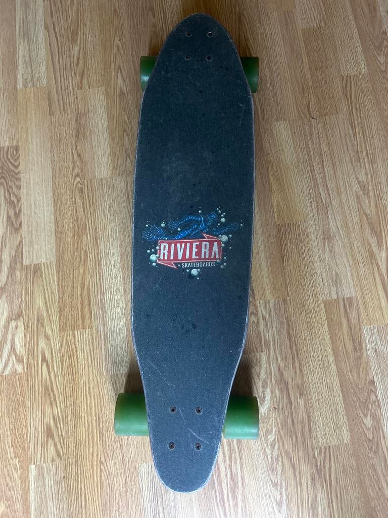 Riviera Skateboards Longboard - UFO Design, Sport en Fitness, Skateboarden, Ophalen of Verzenden, Gebruikt, Skateboard, Longboard