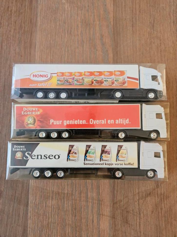 Modelvrachtwagens Honig, Douwe Egberts, Senseo, Hobby en Vrije tijd, Modelbouw | Auto's en Voertuigen, Nieuw, Truck, Groter dan 1:32