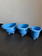 3 Beslagkommen / Mengkommen Blauw, Ophalen of Verzenden, Zo goed als nieuw