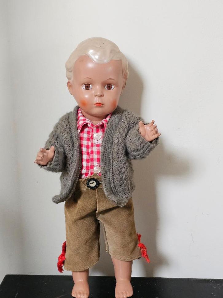 Oude SCHILDKRÖT Schildpad pop HANS 34 cm / perfecte staat, Verzamelen, Poppen, Zo goed als nieuw, Pop, Ophalen of Verzenden