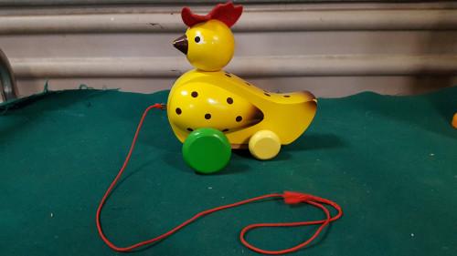 vintage houten trek kip, Ophalen of Verzenden, 'T Olde Gre-j, Info@toldegrej.nl, Endepoelstraat 20f Didam