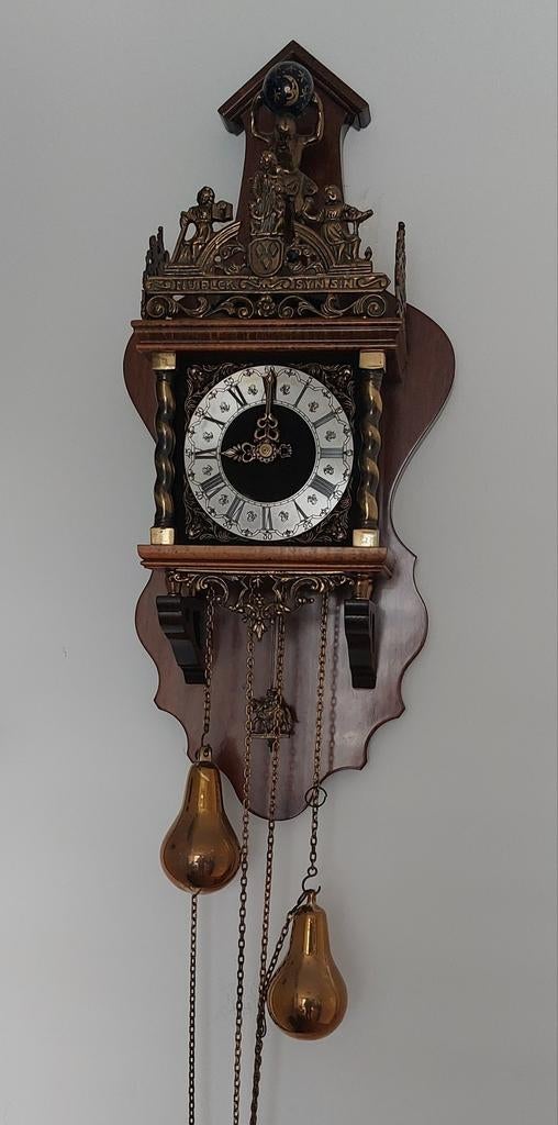 Zaanse klok Wuba groot model., Antiek en Kunst, Ophalen