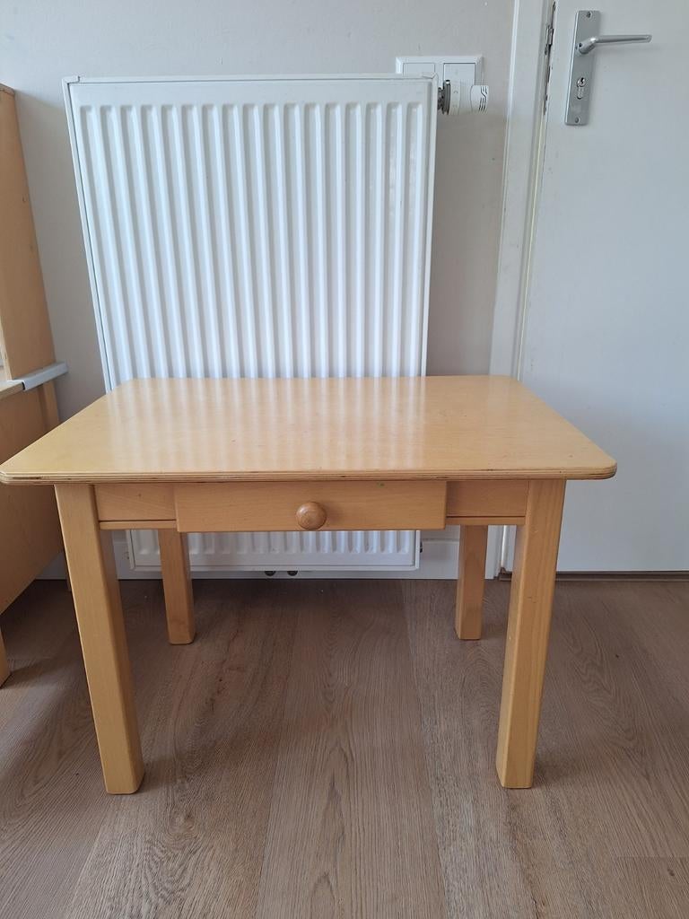 Houten kindertafel met lade - 51x50x70 cm, Ophalen