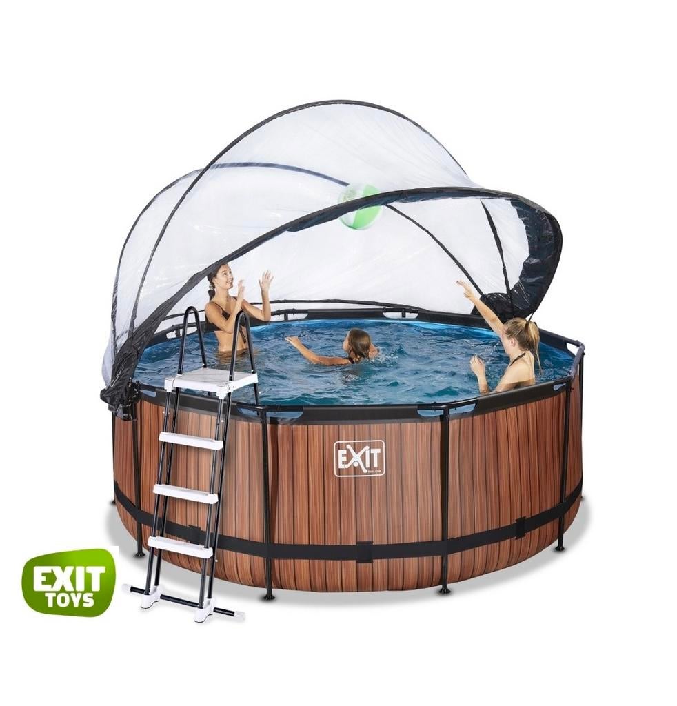 Exit Toys Zwembad met kap en pomp - 2 jaar gebruikt, Ophalen of Verzenden, Gebruikt, Opzetzwembad