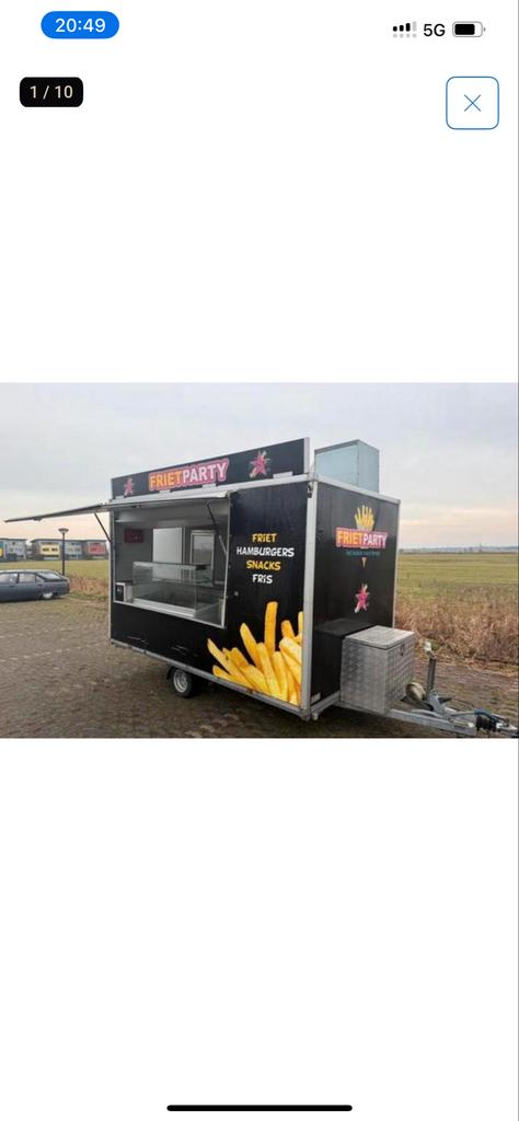 Frietkraam / Snackwagen te koop - Frietparty, Zakelijke goederen, Partijgoederen en Retail | Verkoopwagens, Ophalen