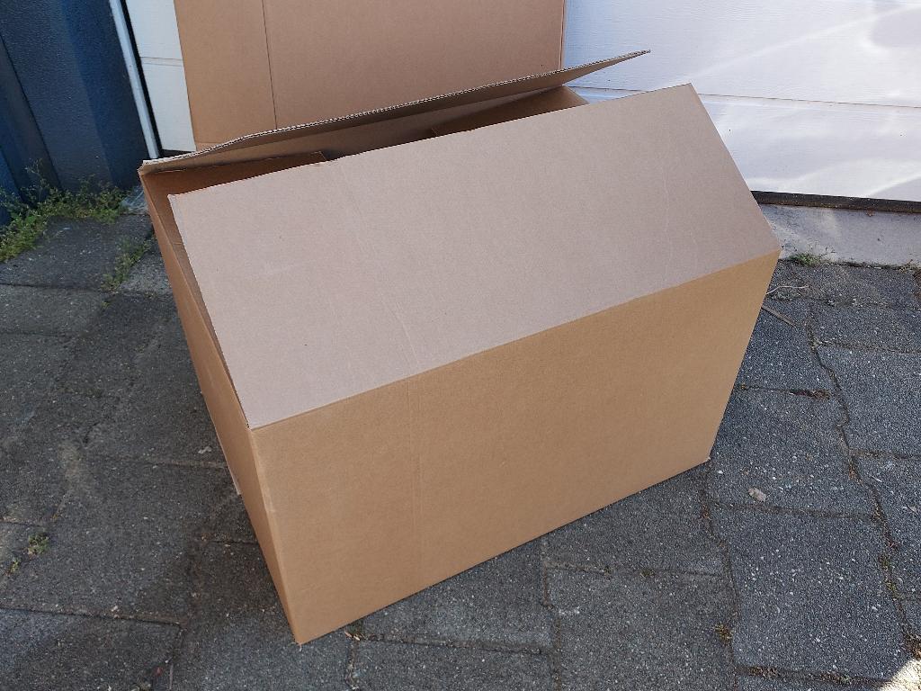 Kartonnen dozen, 80 x 60 x 50 cm, 6 stuks., Boekengraaf@home.nl, 60 cm of meer, Zo goed als nieuw, 35 tot 50 cm