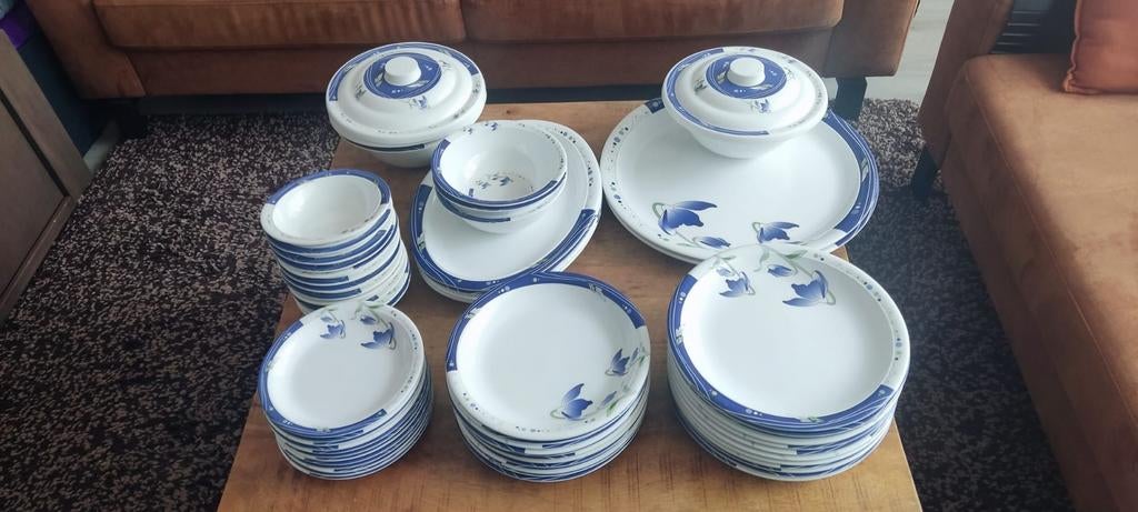 Grote melamine servies set, Ophalen of Verzenden