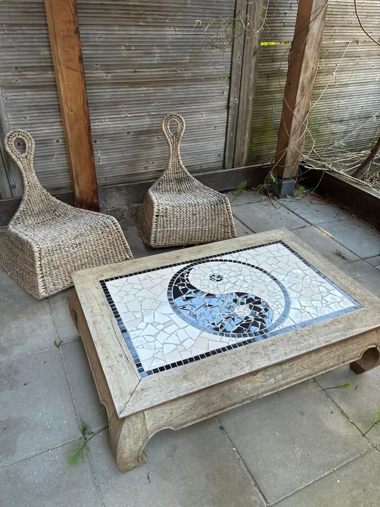 Yin yang tafel, Ophalen, Gebruikt