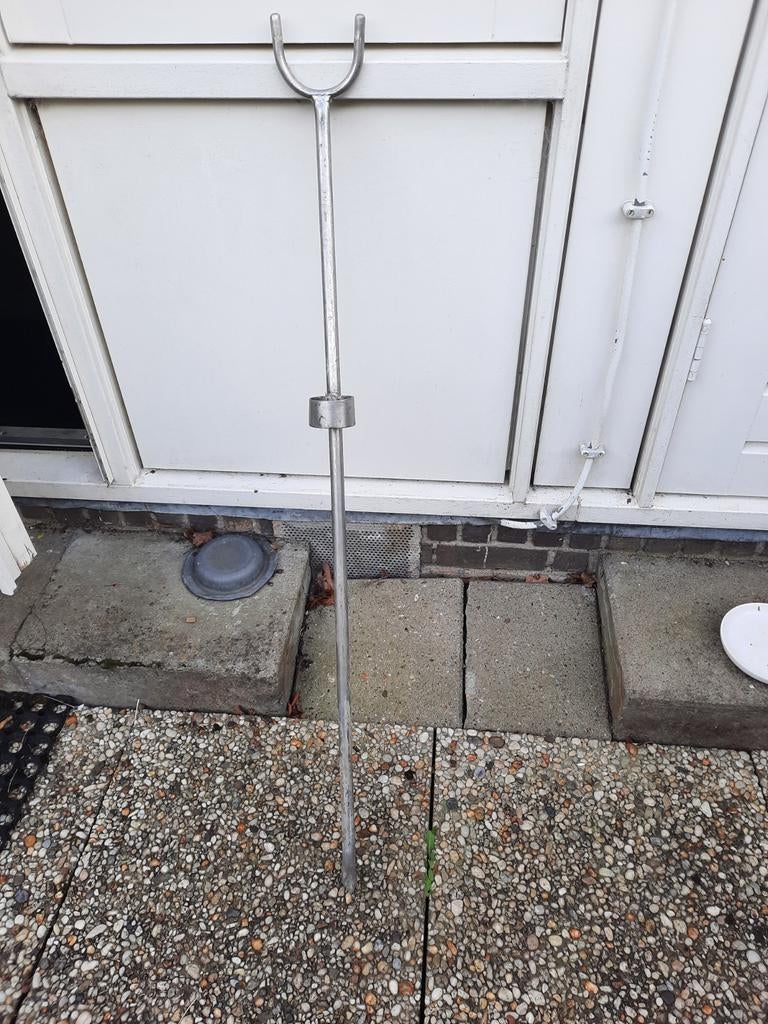 Stalen hengelsteun - Meer dan 1 meter - Goede staat, Ophalen of Verzenden, Gebruikt, Overige typen