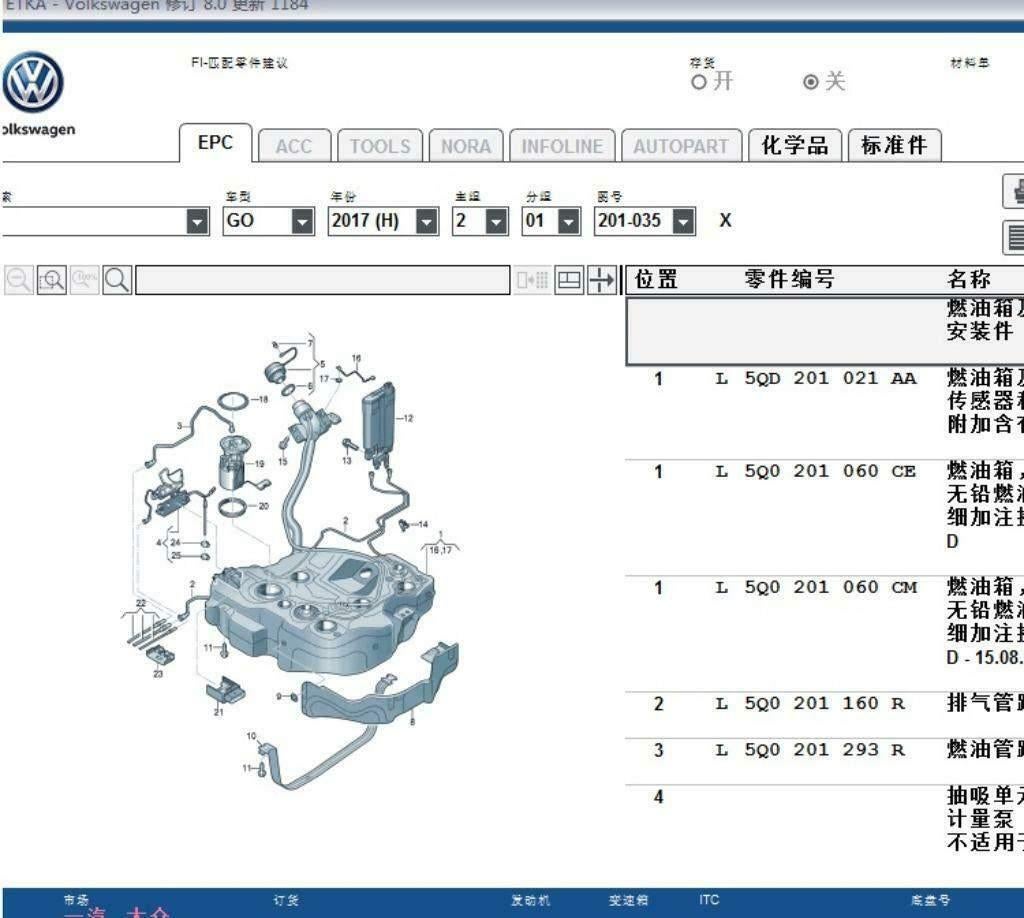 Etka 8.3 Volledige (Vmware)-Vag Onderdelen Catalogus, Verzenden