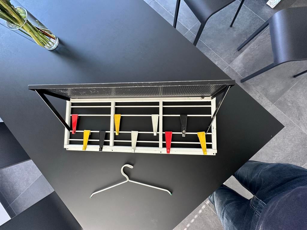 Vintage Kapstok Tjerk Reijenga Pilastro Jaren '50, Gebruikt, Minder dan 100 cm, Metaal, Ophalen