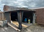 Overkapping 3x6m met schaduwdoeken en spots, Tuin en Terras, Overkappingen, Ophalen, Gebruikt, Veranda