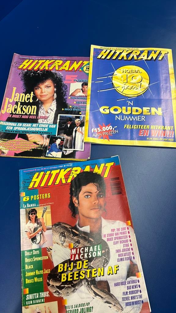 Hitkrant 1987 veel met poster, Ophalen, Gelezen
