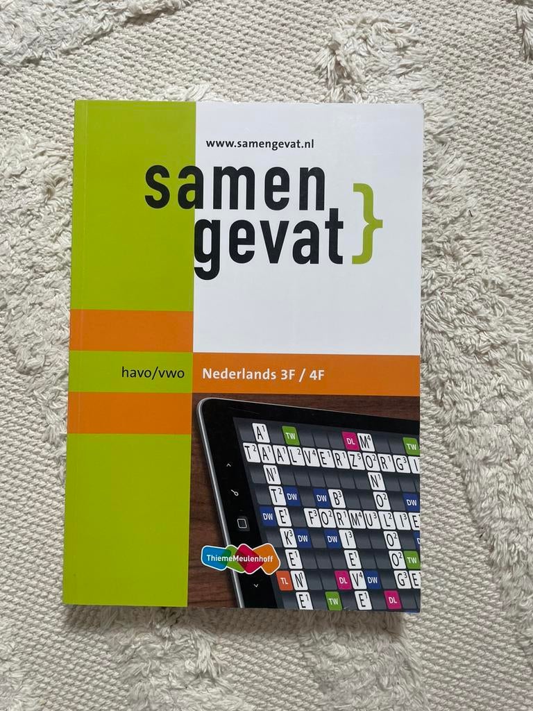 Samengevat boek nederlands havo/vwo, Boeken, Schoolboeken, Ophalen of Verzenden, Zo goed als nieuw, HAVO, Nederlands