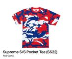 Supreme S/S Pocket Tee (SS22) Red Camo M, Ophalen of Verzenden, Nieuw, Maat 48/50 (M), Rood