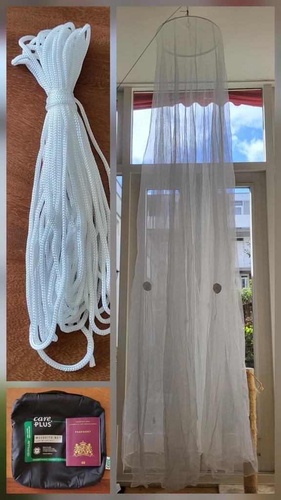 Klamboe muskieten net reisformaat CarePlus bel-vorm Durallin, Ophalen of Verzenden, Zo goed als nieuw