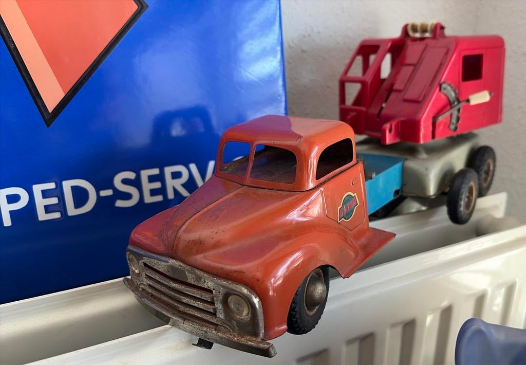 Gama opel Blitz kraanwagen blik jaren 50, Ophalen of Verzenden