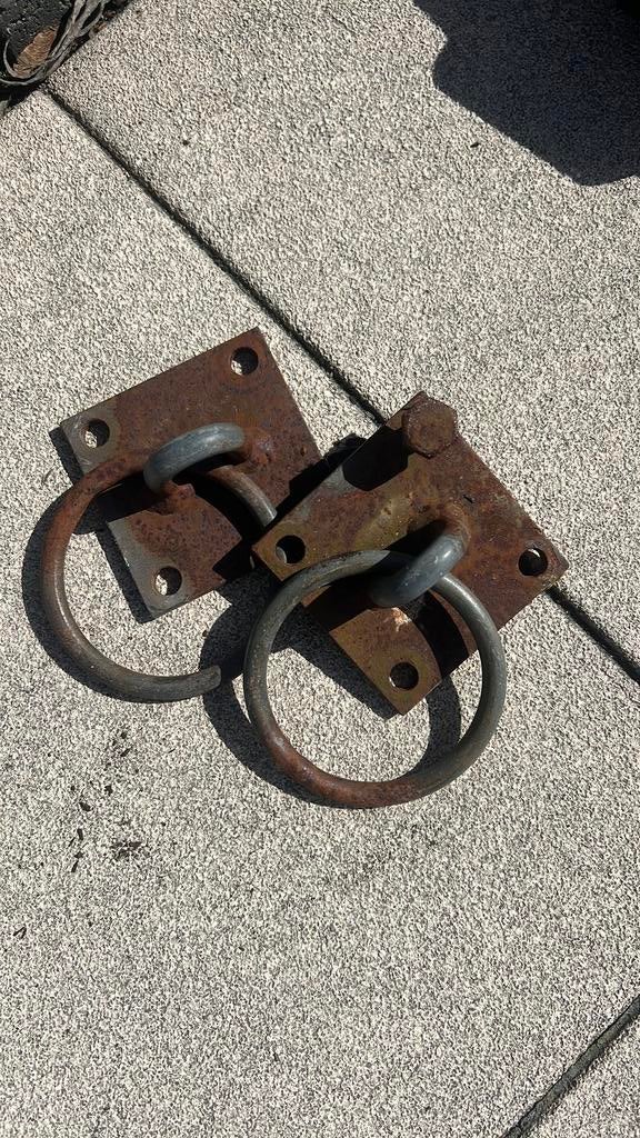 stalen aanlegringen / steiger – set van 2, Ophalen of Verzenden, Zo goed als nieuw, Overige typen, Minder dan 2 meter