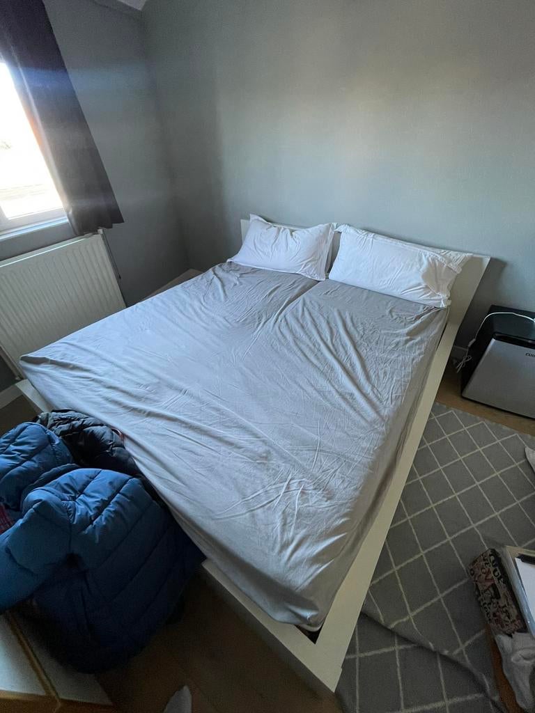 Tweepersoonsbed wit hout 180cm | elektrisch verstelbaar, Huis en Inrichting, Slaapkamer | Bedden, Wit, Tweepersoons, Ophalen of Verzenden
