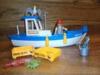 Playmobil Vissersboot Ariane met visser en accessoires, Ophalen of Verzenden, Gebruikt, Jongen of Meisje