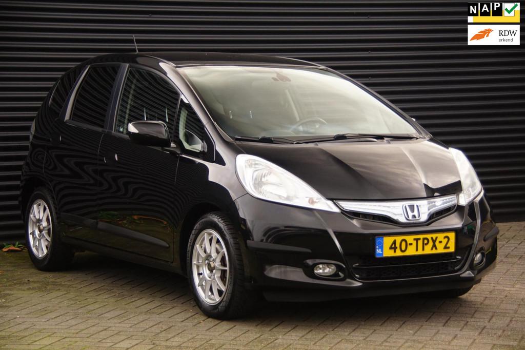 Honda Jazz 1.4 Hybrid Business Mode + | Navi | Clima | Cruis, Auto's, Honda, Euro 5, Stof, Gebruikt, Zwart