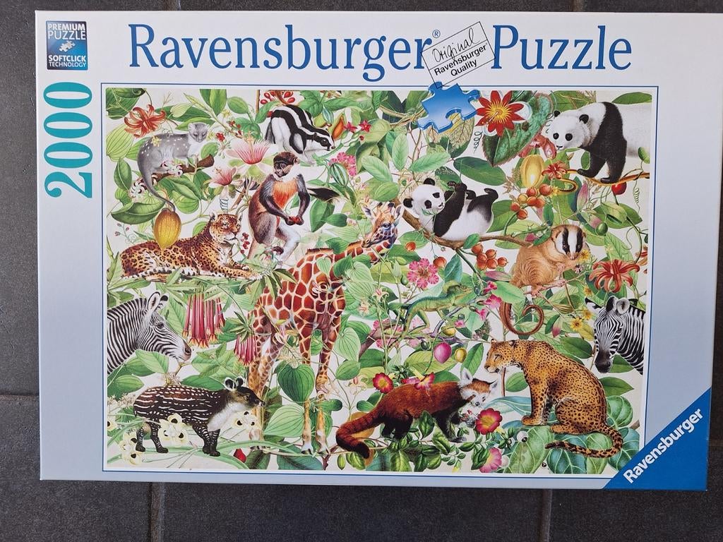 Ravensburger dierenpuzzel 2000 stukjes compleet, Hobby en Vrije tijd, Denksport en Puzzels, Ophalen, Meer dan 1500 stukjes, Zo goed als nieuw