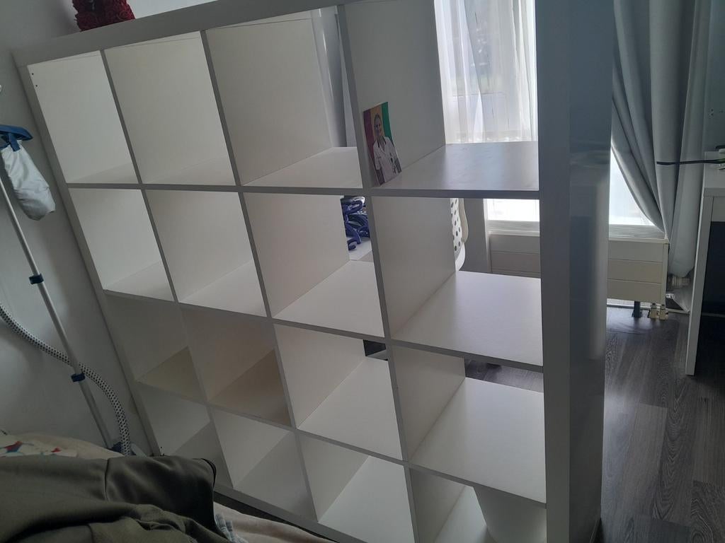 Ikea Kallax kast met bureau, Ophalen, Gebruikt, 150 tot 200 cm, 150 tot 200 cm