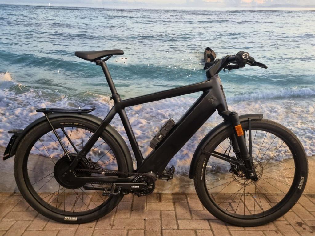 Stromer ST3 Pinion ABS, XL frame, 1500km, voorvorkvering! Bl, Fietsen en Brommers, Elektrische fietsen, Gebruikt, Stromer